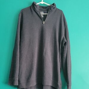 Croft & Barrow Men's Dark Grey Zip-Up Sweater